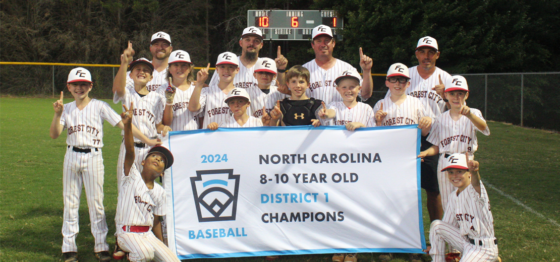 District 1 Champions 8-10 Baseball